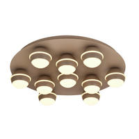 LED-DECKENLEUCHTE Biarritz 60/60/14 cm  - Sandfarben, Design, Kunststoff/Metall (60/60/14cm)