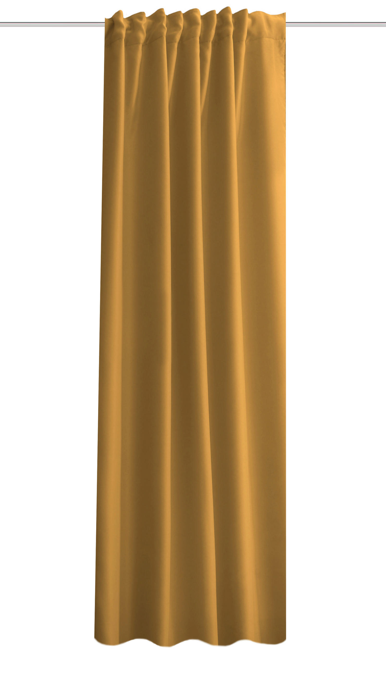 LÄRMSCHUTZVORHANG ACUSTICO Verdunkelung 135/225 cm   - Currygelb, Textil (135/225cm) - HOMEBasics
