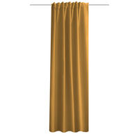 LÄRMSCHUTZVORHANG ACUSTICO Verdunkelung 135/225 cm   - Currygelb, Textil (135/225cm) - HOMEBasics