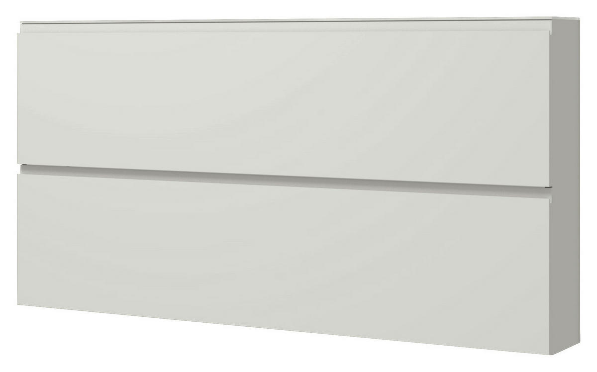 SCHUHKIPPER Gardasee  in 160/81/22 cm  - Weiss, Design, Glas/Holzwerkstoff (160/81/22cm) - Moderano