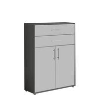 AKTENSCHRANK 84,4/113,6/33 cm  - Anthrazit/Hellgrau, LIFESTYLE, Holzwerkstoff (84,4/113,6/33cm) - MID.YOU