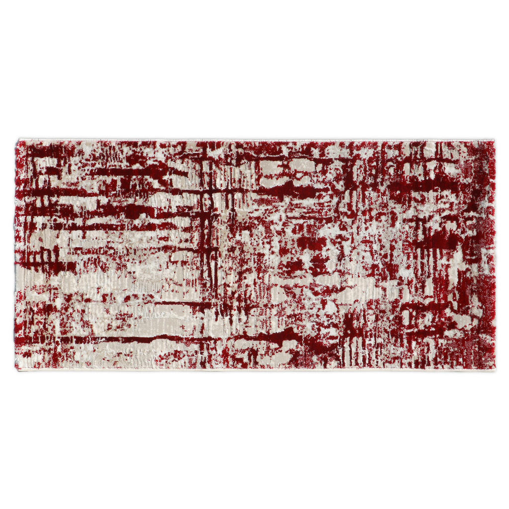 KOBEREC TKANÝ NA PLOCHO, 200/290 cm, červená - červená - textil