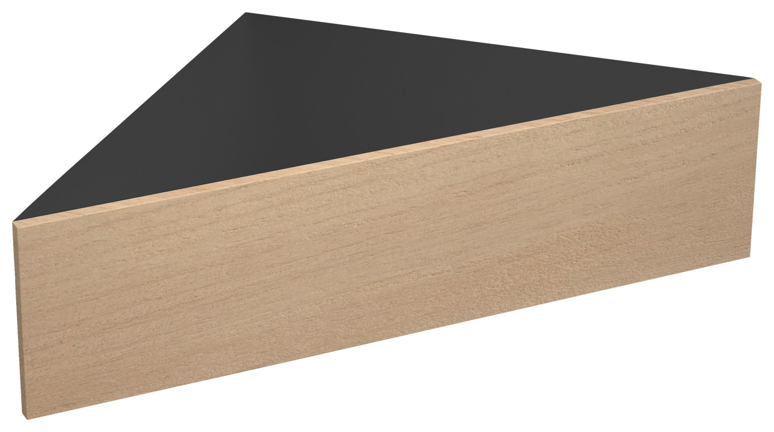 SÄNGBORD i svart, honungsek  - honungsek/svart, Modern, trämaterial (60/15/42,4cm) - MID.YOU