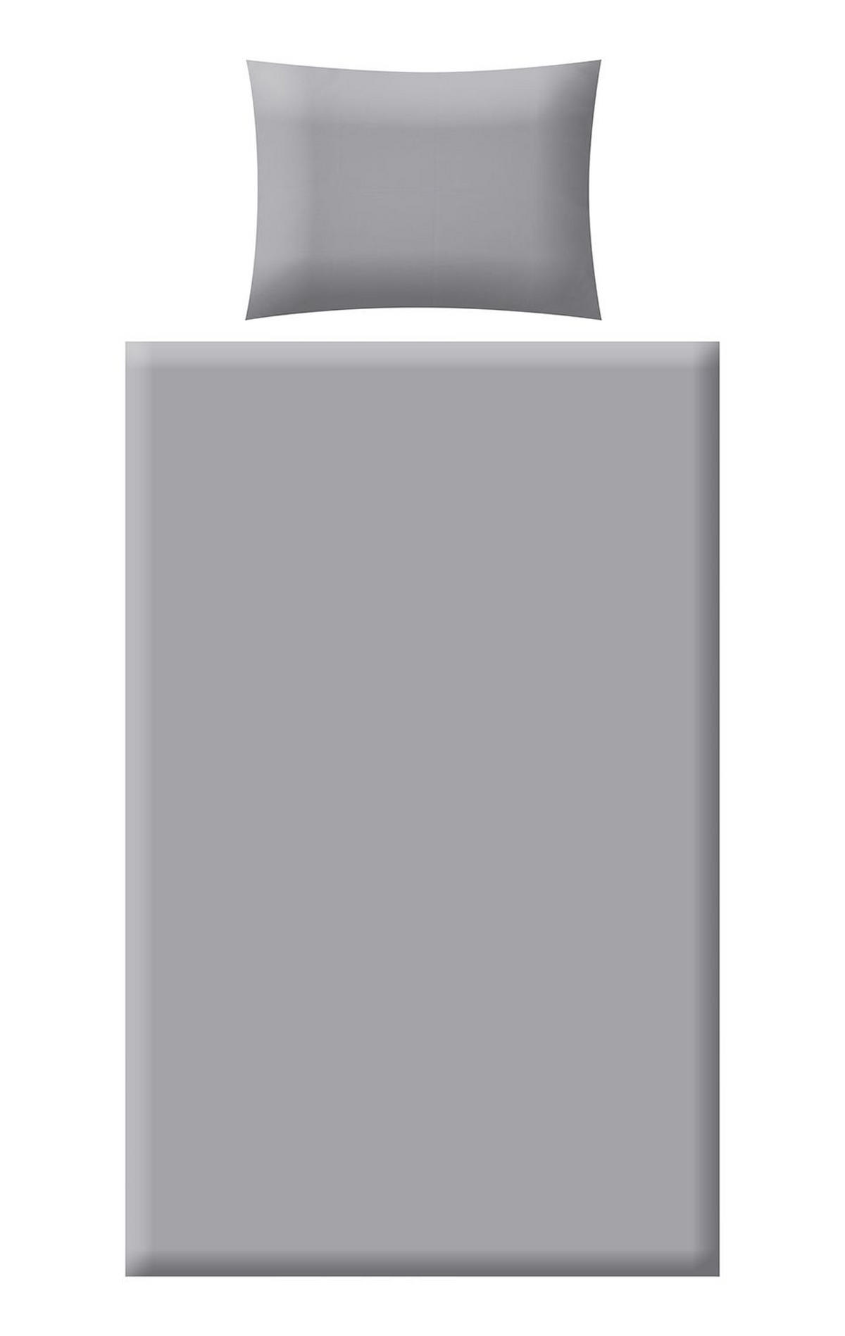 POSTELJINA 200/200 cm saten siva, svetlosiva, bež  - siva/svetlosiva, Konvencionalno, tekstil (200/200cm) - Esposa