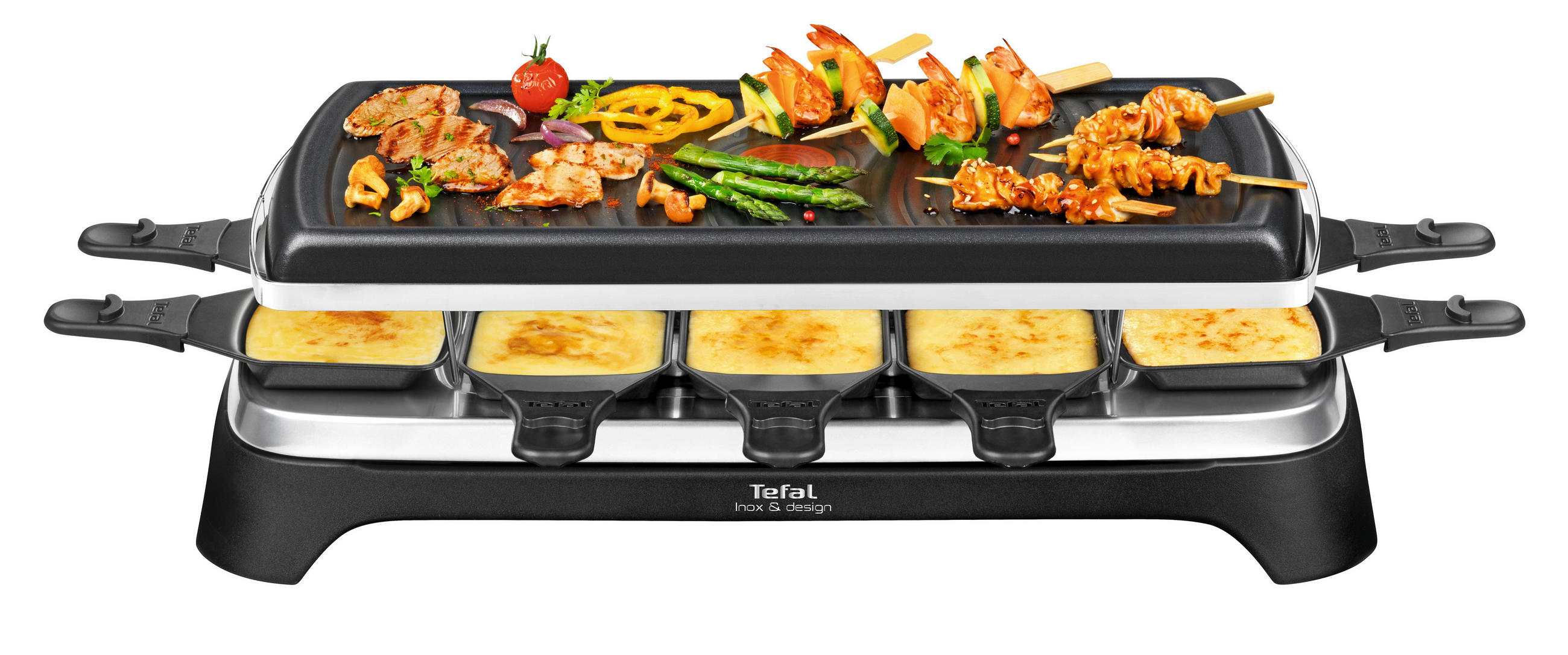 RACLETTE-GRILL  - Schwarz, Basics, Kunststoff (50/15/25cm) - Tefal