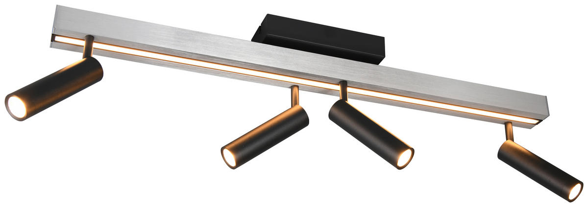Proiector Led 133/23/8,5 cm    - negru/culoare aluminiu, Basics, metal (133/23/8,5cm)