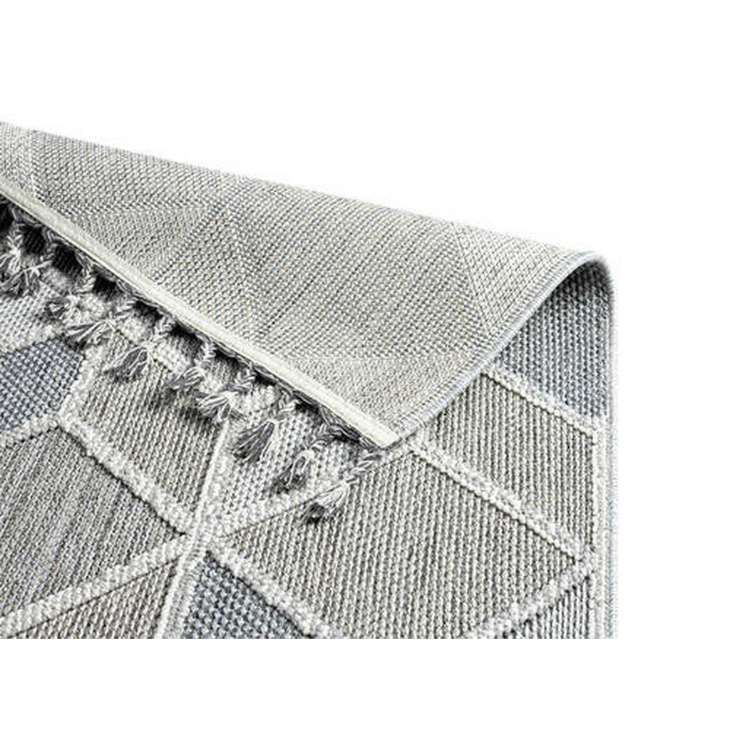 Thumbnail - Novel Webteppich, Blau, Grau, Textil, Struktur, rechteckig, 80x150 cm, pflegeleicht, Teppiche & Böden, Teppiche, Webtepp...