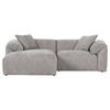 ECKSOFA in Flachgewebe Braun  - Creme/Schwarz, Modern, Kunststoff/Textil (178/231cm) - Carryhome