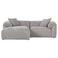 ECKSOFA in Flachgewebe Braun  - Creme/Schwarz, Modern, Kunststoff/Textil (178/231cm) - Carryhome