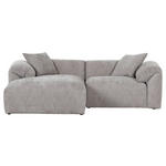 ECKSOFA Braun Flachgewebe  - Creme/Schwarz, MODERN, Kunststoff/Textil (178/231cm) - Carryhome