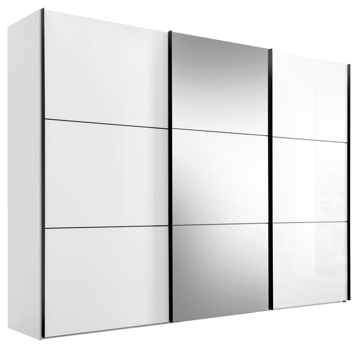 SCHWEBETÜRENSCHRANK 298/222/68 cm 3-türig Weiß von MODERANO