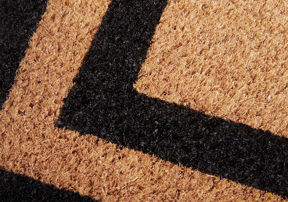 FUSSMATTE  50/80 cm  Schwarz, Hellbraun  geometrisch  - Hellbraun/Schwarz, Basics, Kunststoff/Textil (50/80cm) - Villeroy & Boch