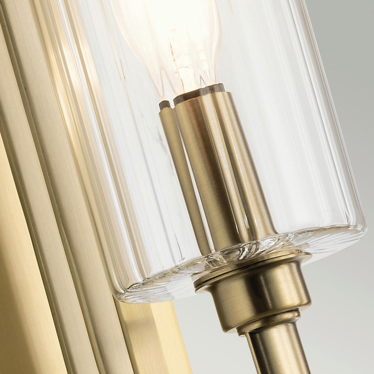WANDLEUCHTE - Messingfarben, Konventionell, Glas/Metall (33,5/11,5/16cm) - Elstead Lighting