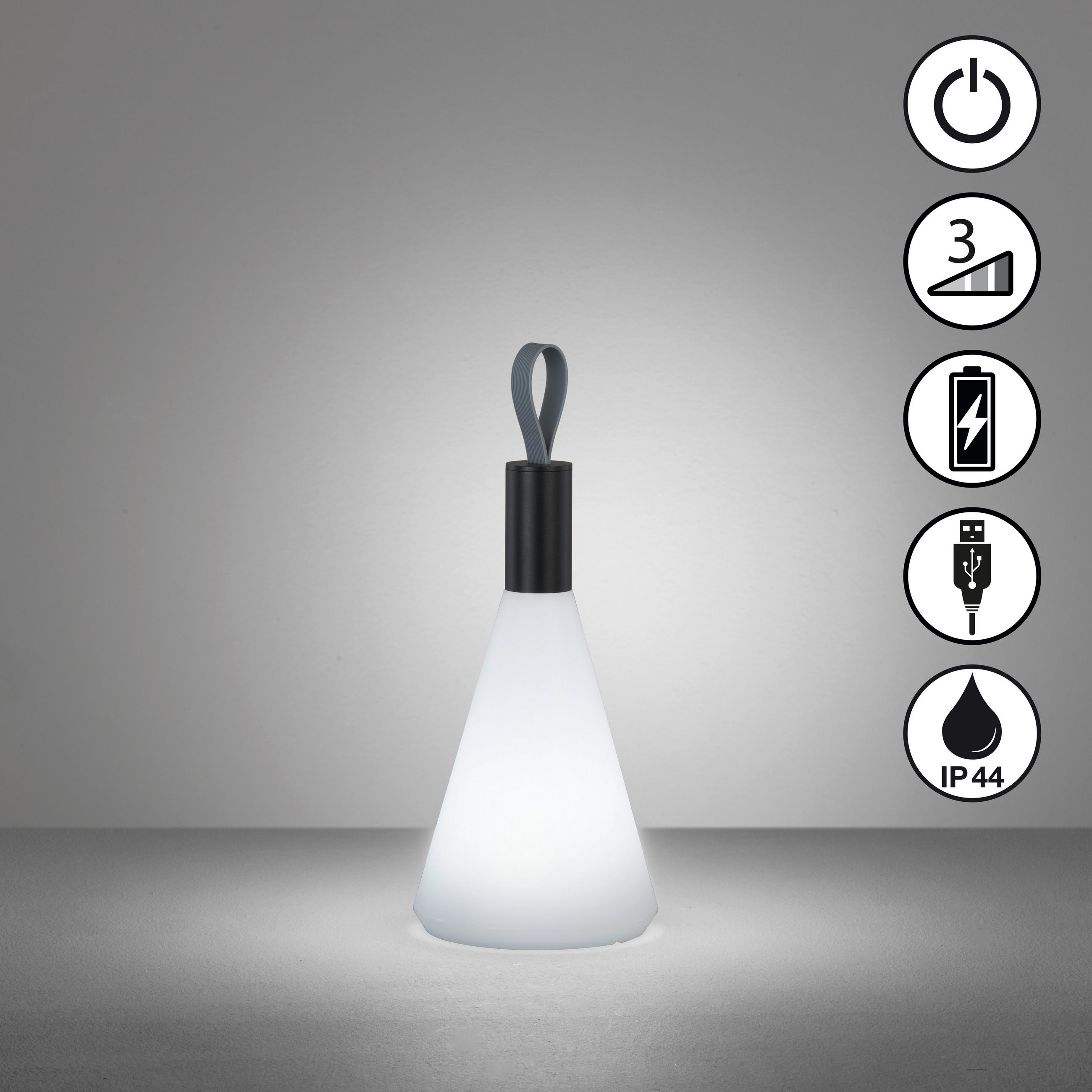 AUßENLEUCHTE 13/31,50 cm   - Schwarz/Weiß, KONVENTIONELL, Kunststoff (13/31,50cm) - Schöner Wohnen