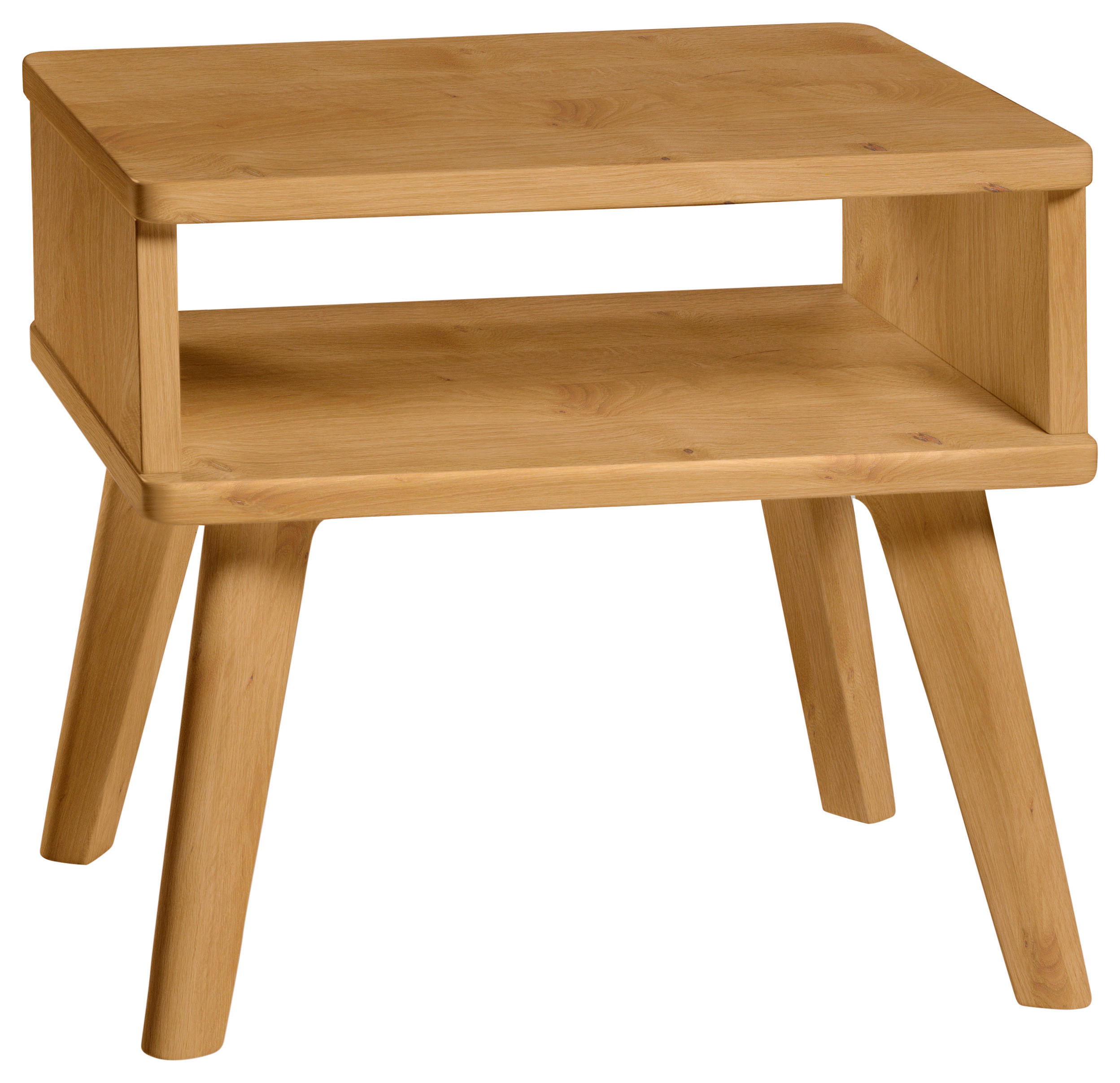 NACHTSCHRANK 48/38/42 cm Wildeiche massiv  - Wildeiche, Design, Holz (48/38/42cm) - Hasena