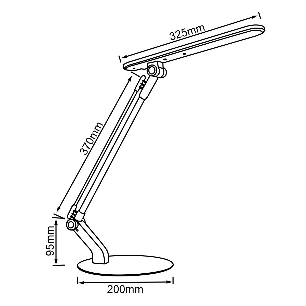 SCHREIBTISCHLEUCHTE - Titanfarben, Konventionell, Metall (46/20/60cm) - Brilliant