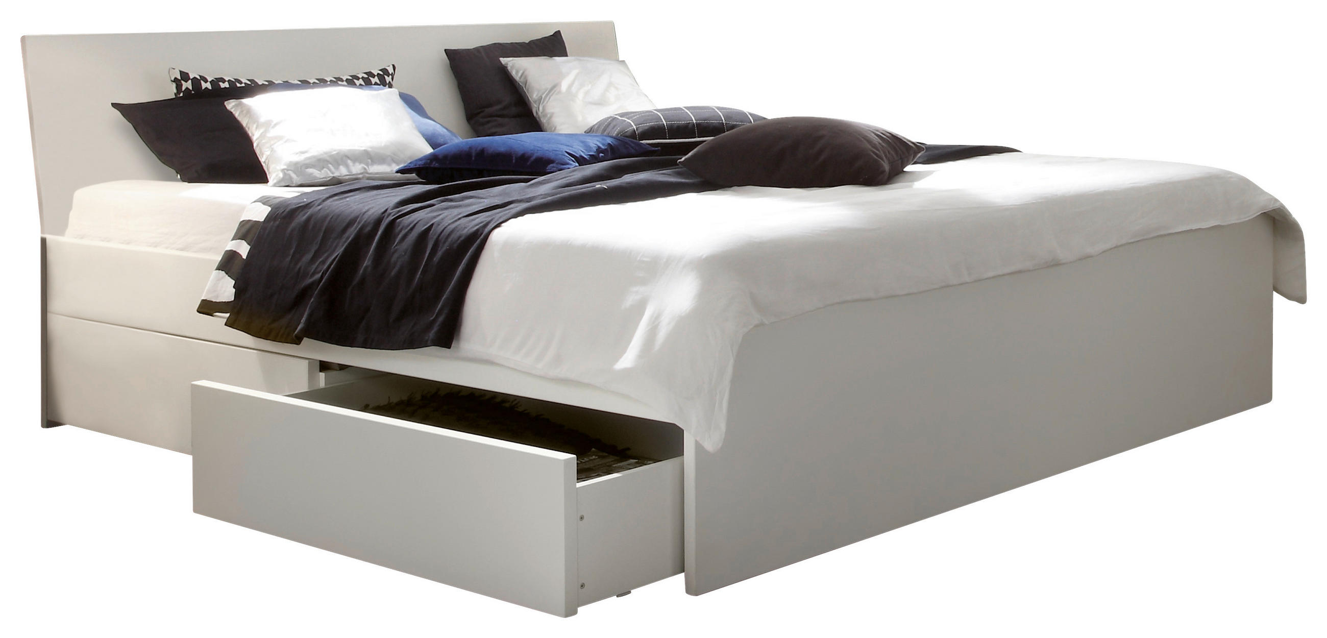 STAURAUMBETT 140/200 cm  in Weiß  - Weiß, Design, Holzwerkstoff (140/200cm) - Hasena