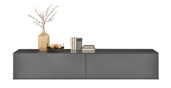 LOWBOARD  242/44/50 cm  Beimöbel erhältlich, hängend  - Anthrazit, Design, Holzwerkstoff (242/44/50cm) - Dieter Knoll