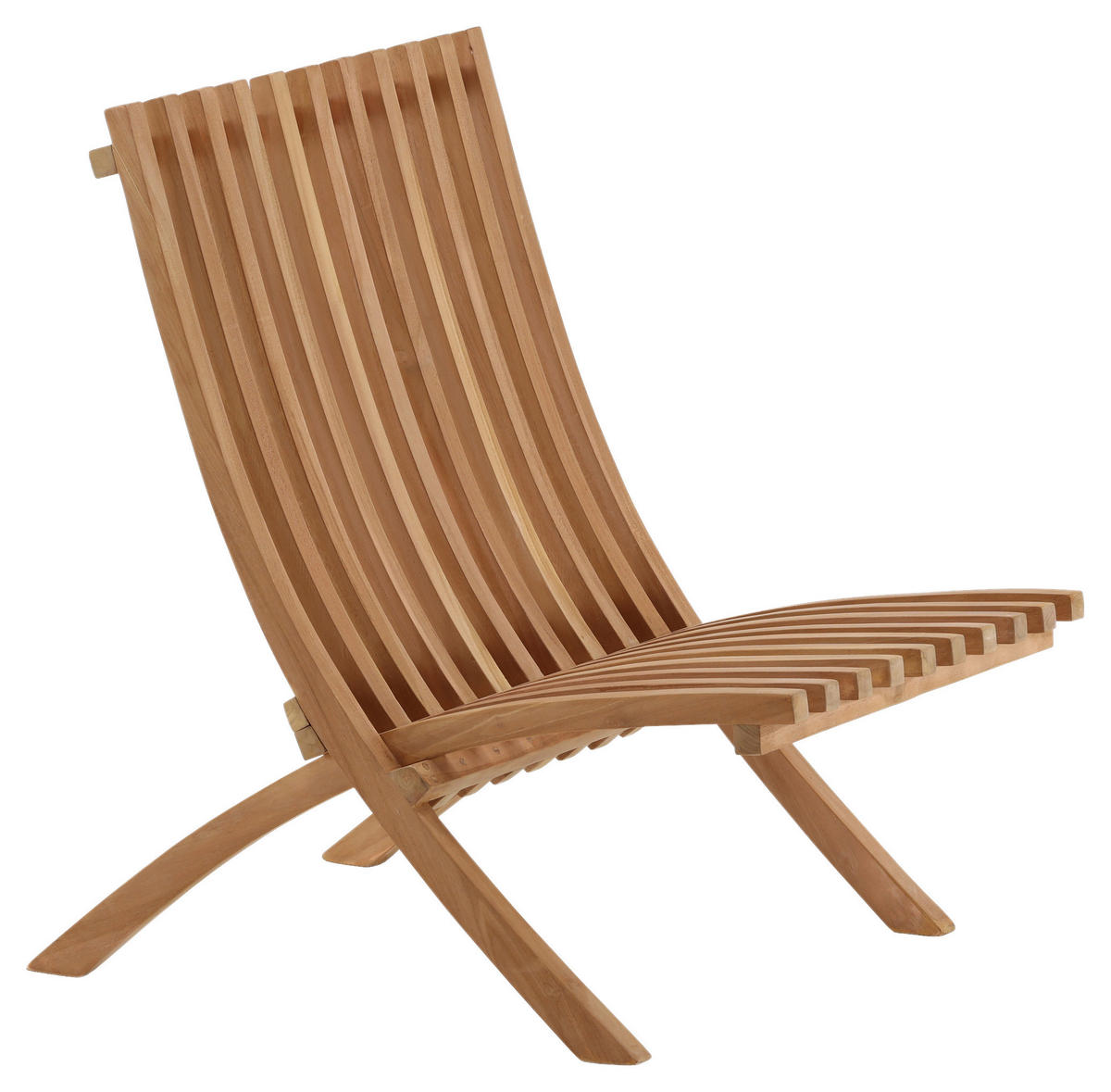 Loungesessel 2er-Set Teakfarben Teakholz  - Teakfarben, KONVENTIONELL, Holz (73/85/63cm) - Gardenson