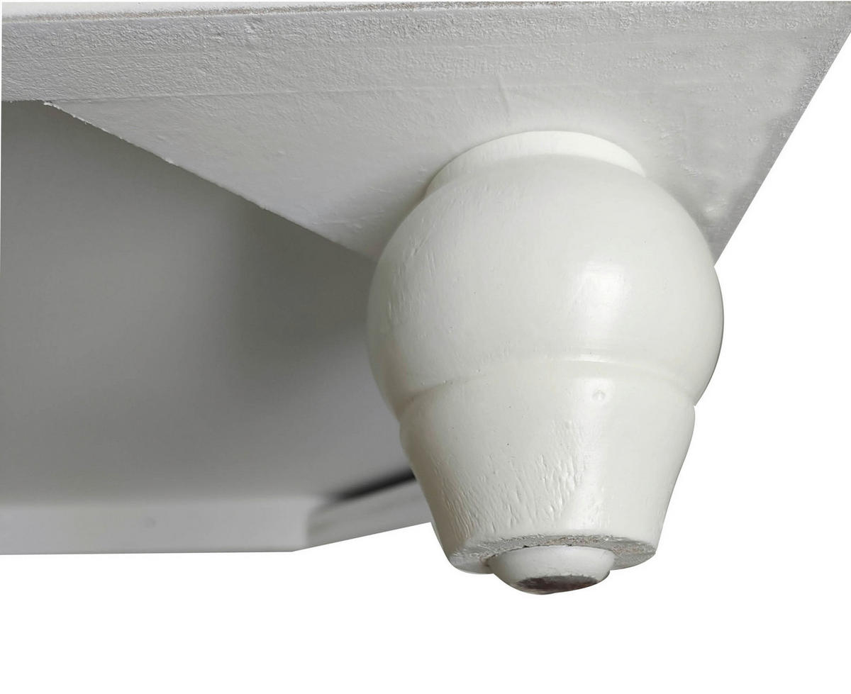 KOMODA, naravne barve, bela, svetlo rjava  - svetlo rjava/črna, Romantika, kovina/leseni material (83/115/40cm) - Landscape