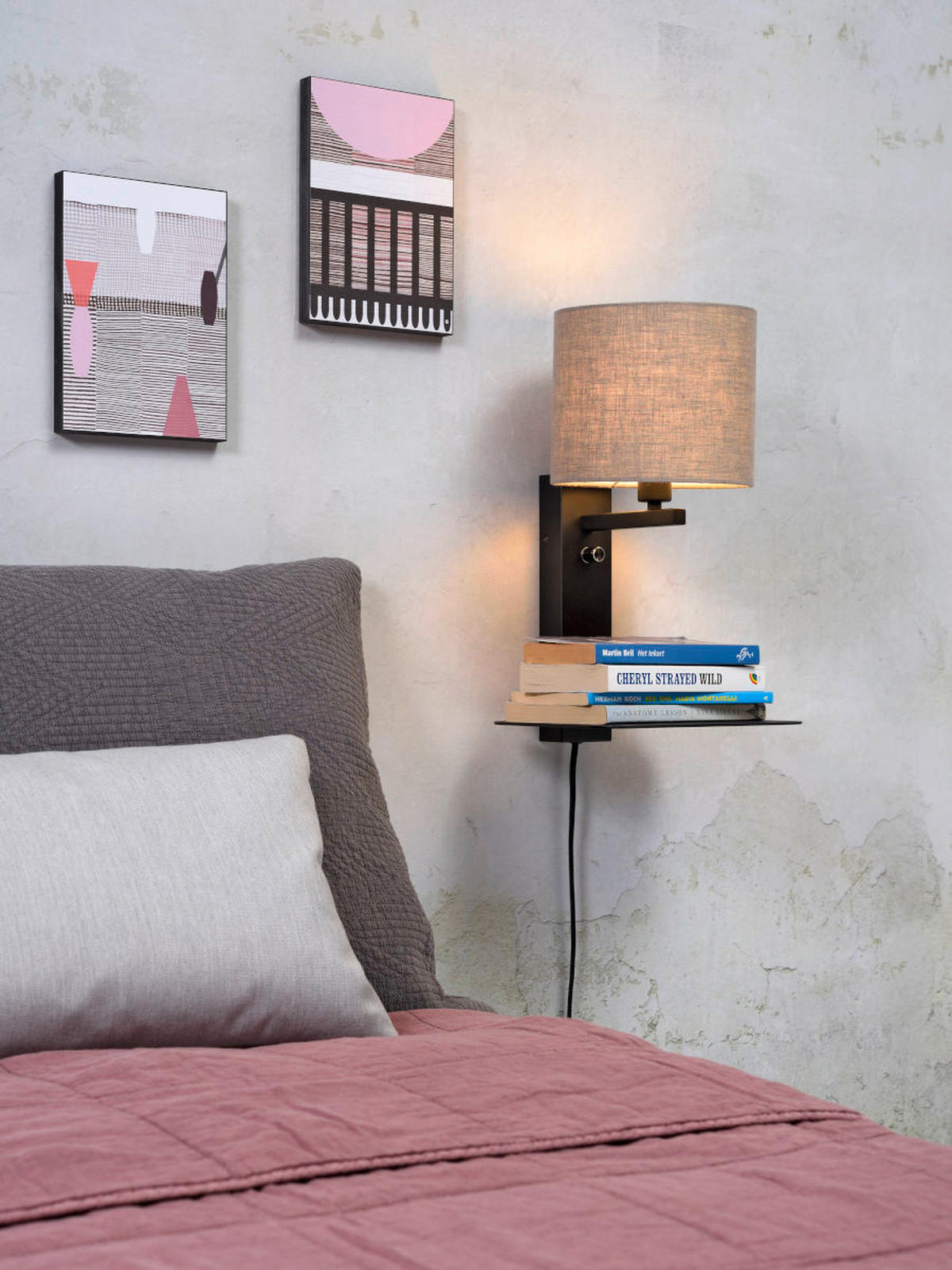 WANDLEUCHTE - Hellbraun, Trend (24/22/42cm) - It's about Romi
