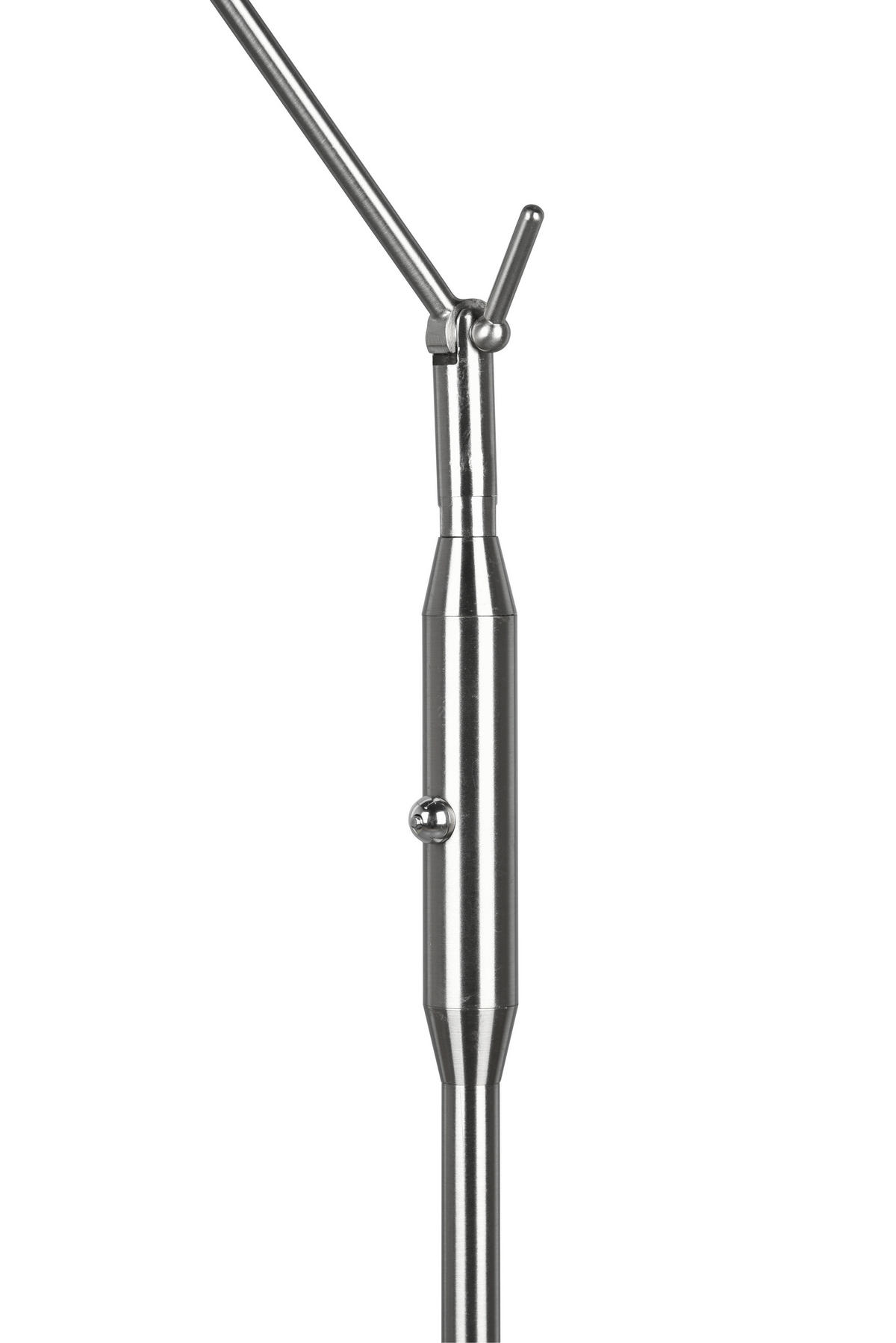 LED-STEHLEUCHTE - Nickelfarben, Basics, Metall (23/133cm) - Trio Leuchten