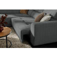 ECKSOFA Dunkelgrau Struktur  - Dunkelgrau/Schwarz, Design, Kunststoff/Textil (205/284cm) - Xora