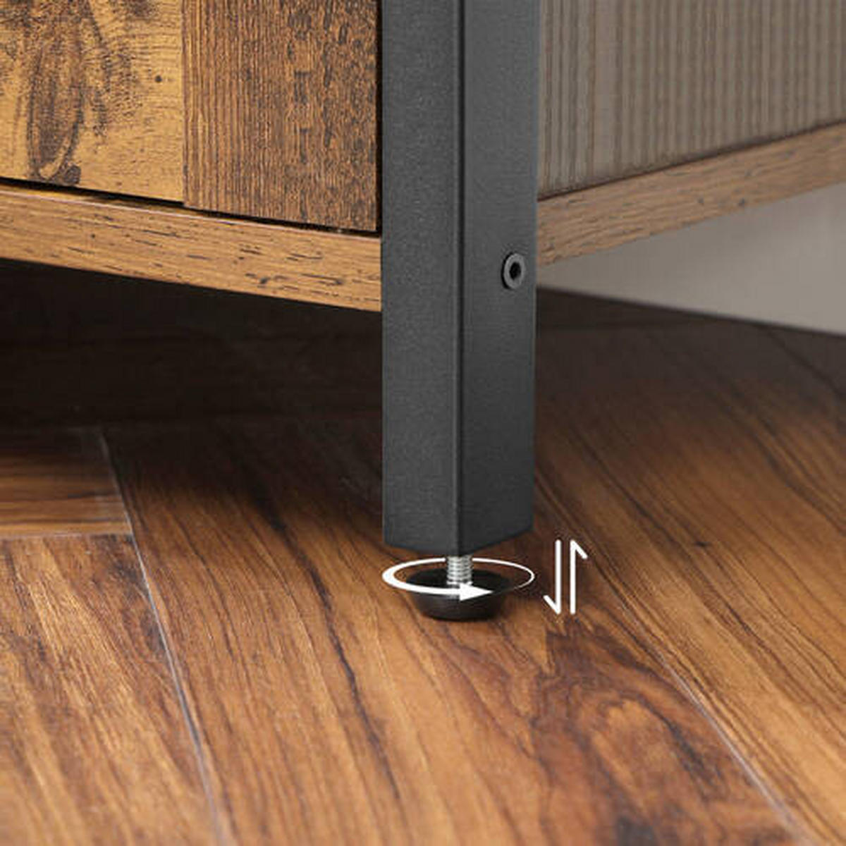 KOMMODE Braun, Schwarz  70/81,5/30 cm  - Schwarz/Braun, Trend, Holzwerkstoff/Metall (70/81,5/30cm) - Boxxx