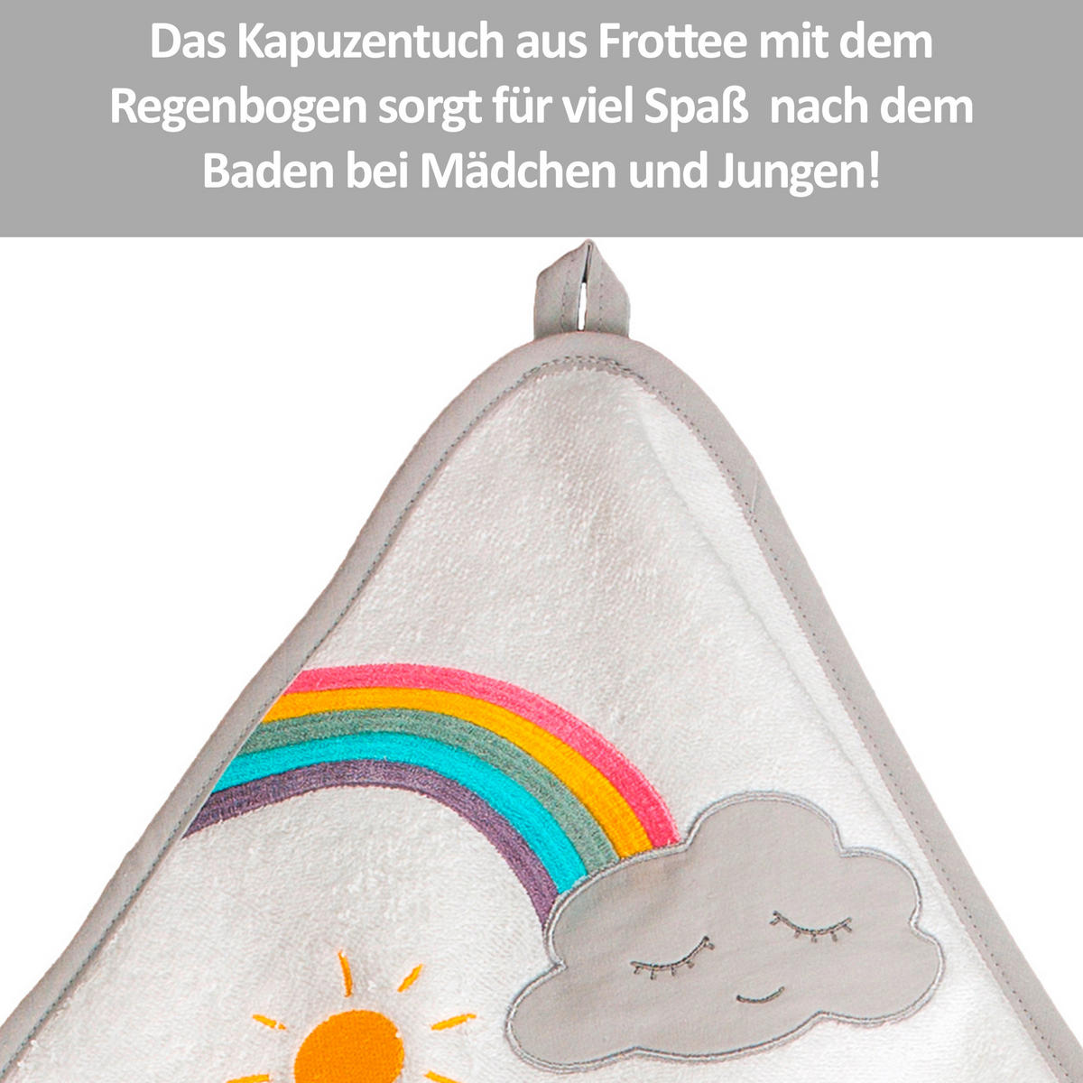 KAPUZENBADETUCH 100/100 cm    - Weiß, Basics, Textil (100/100cm)