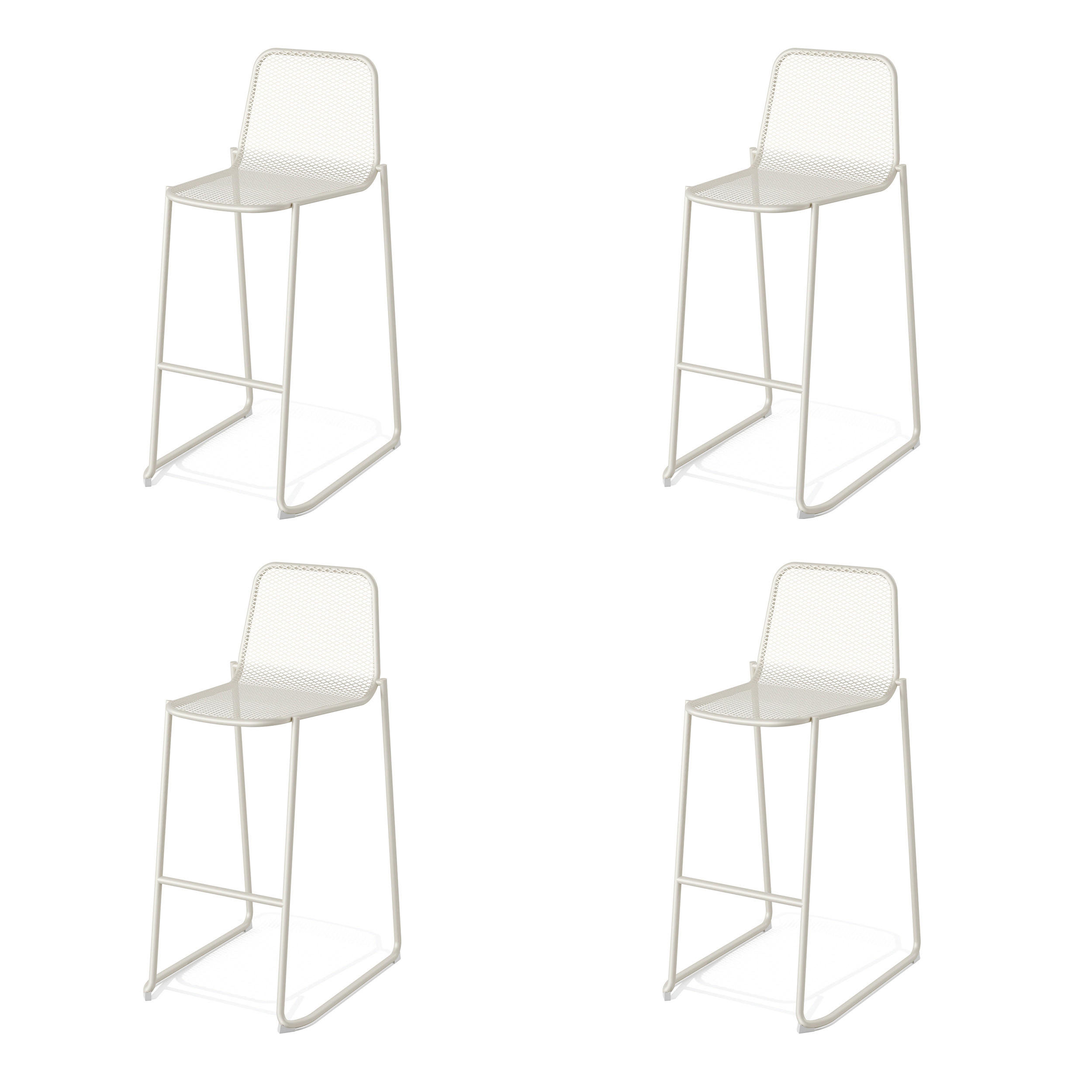 BARHOCKER-SET Beige Stahl  - Beige, LIFESTYLE, Metall (52/105/52cm)