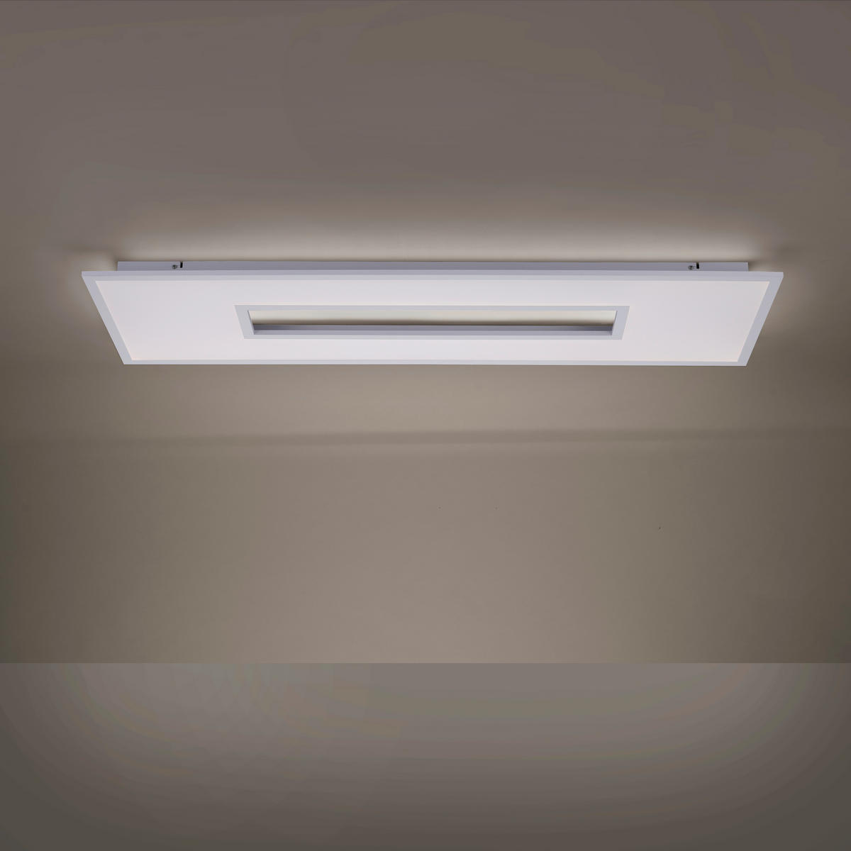 LED-DECKENLEUCHTE Recess 120/40/5 cm   - Weiß, Design, Metall (120/40/5cm)