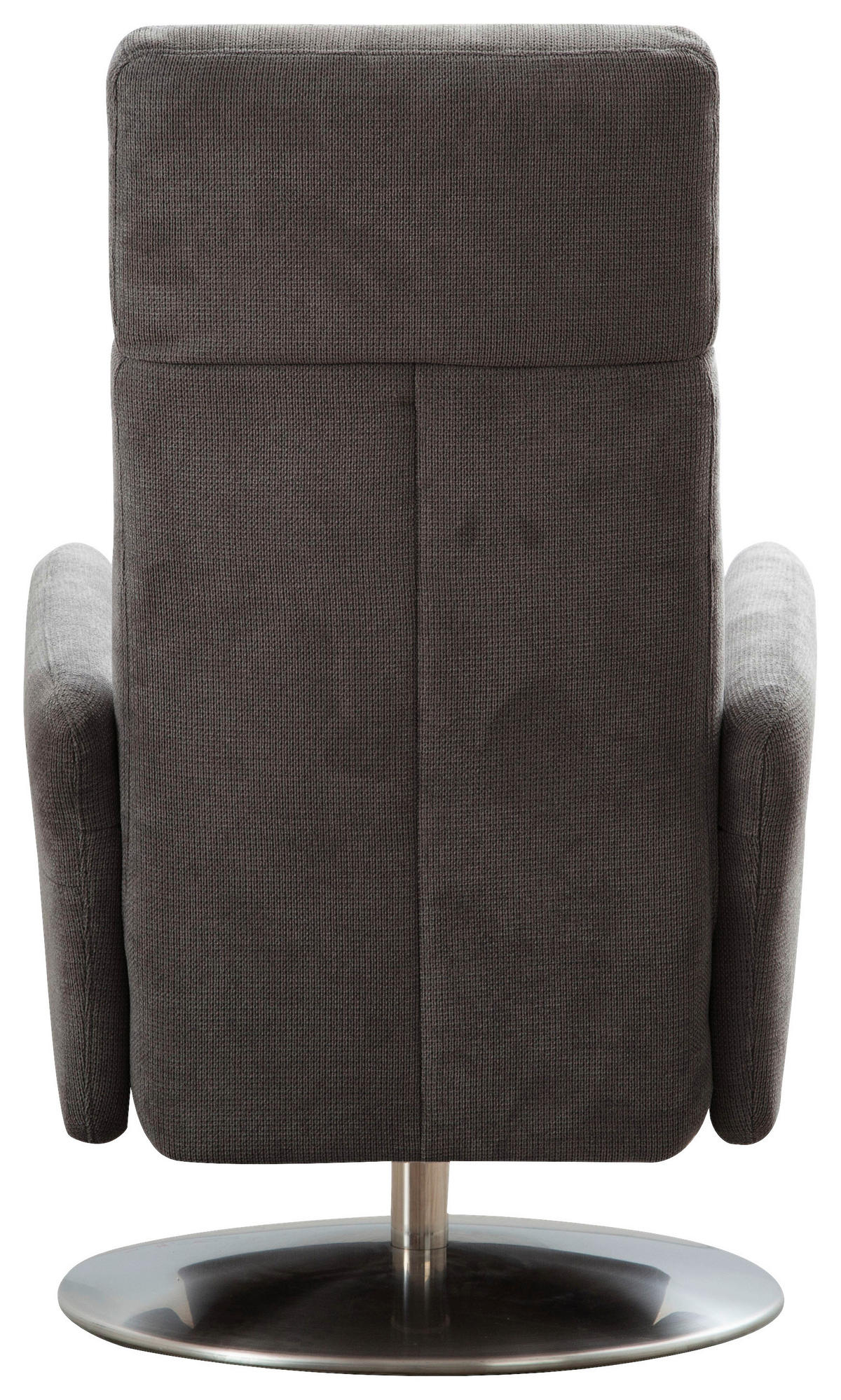 RELAXAČNÍ KŘESLO, textil, tmavě hnědá - tmavě hnědá/barvy chromu, Konvenční, kov/textil (71/110/82cm) - Sit & More