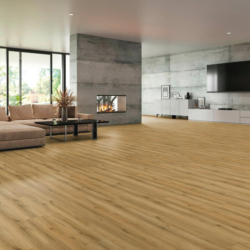 VINYLBODEN Robusto Pro+ Eiche Kalahari 100056401  per  m² - Eichefarben, Design, Kunststoff (121,9/22,9/0,25cm) - Tilo