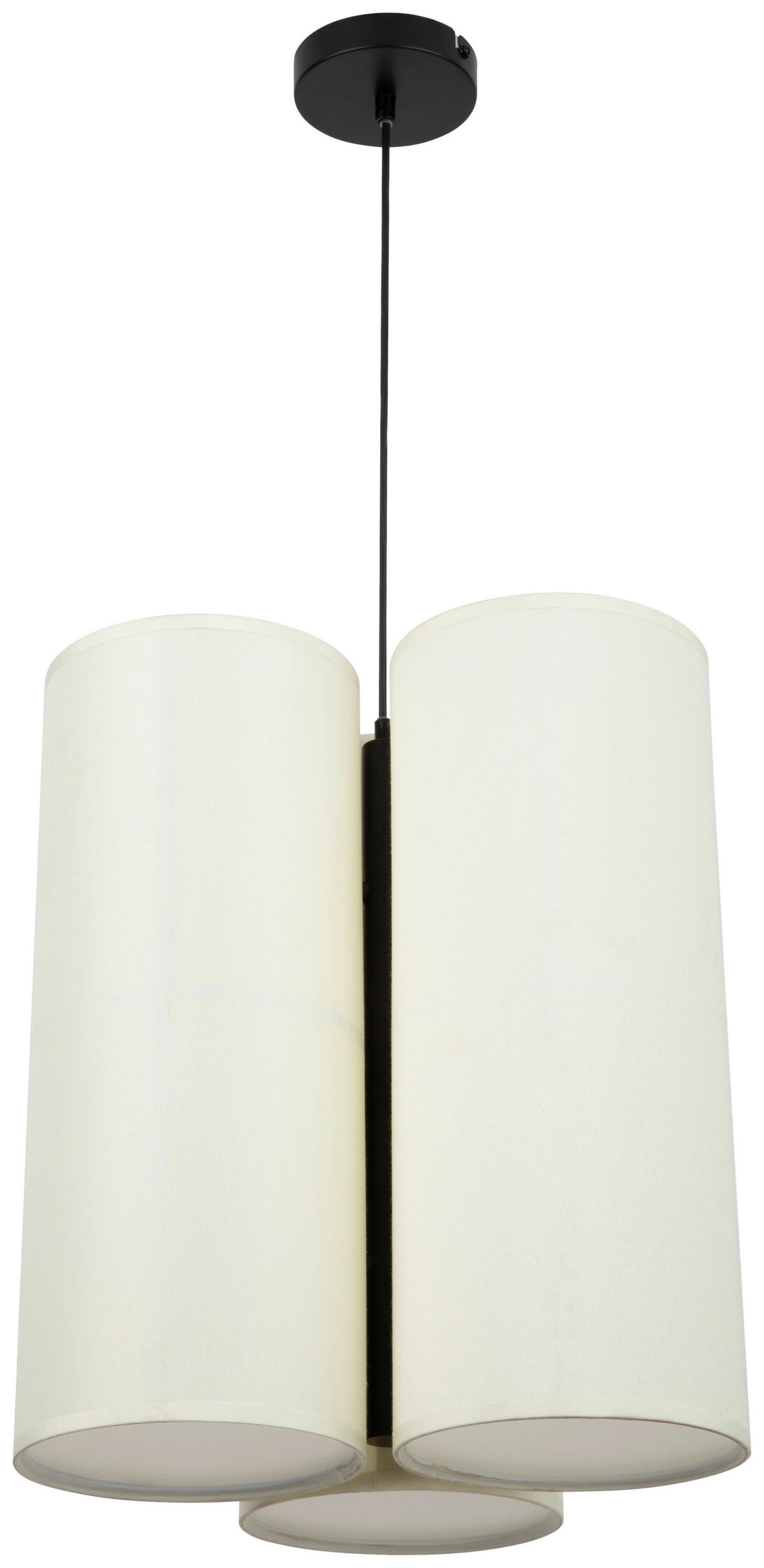 HÄNGELEUCHTE 37/120 cm   - Weiß, Design, Kunststoff/Textil (37/120cm) - Collet's Monde