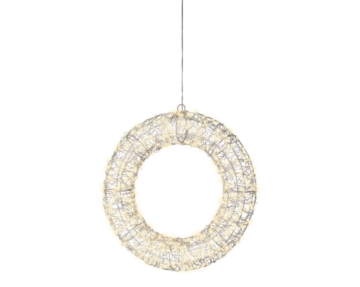 LED-WEIHNACHTSFIGUR - Silberfarben/Weiß, KONVENTIONELL, Metall (7,00/38,00/38,00cm)