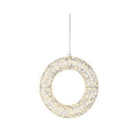 LED-WEIHNACHTSFIGUR - Silberfarben/Weiß, KONVENTIONELL, Metall (7,00/38,00/38,00cm)