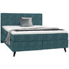BOXSPRINGBETT 180/200 cm  in Blau  - Blau/Schwarz, Konventionell, Holz/Textil (180/200cm) - Voleo