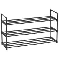 REGÁL NA BOTY, černá, 92/54/30 cm - černá, Trend, kov/plast (92/54/30cm) - Boxxx