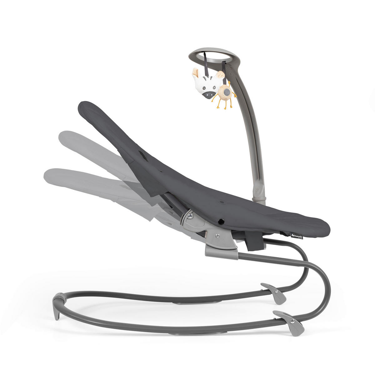 HOCHSTUHL-SET Sit N Relax 3in1 Dunkelgrau Dark Grey  - Dunkelgrau, Basics, Kunststoff/Textil (56/106/85cm) - Hauck