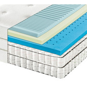 TAŠTIČKOVÁ MATRACE, 90/200 cm - bílá, Basics, textil (90/200cm) - Bentley