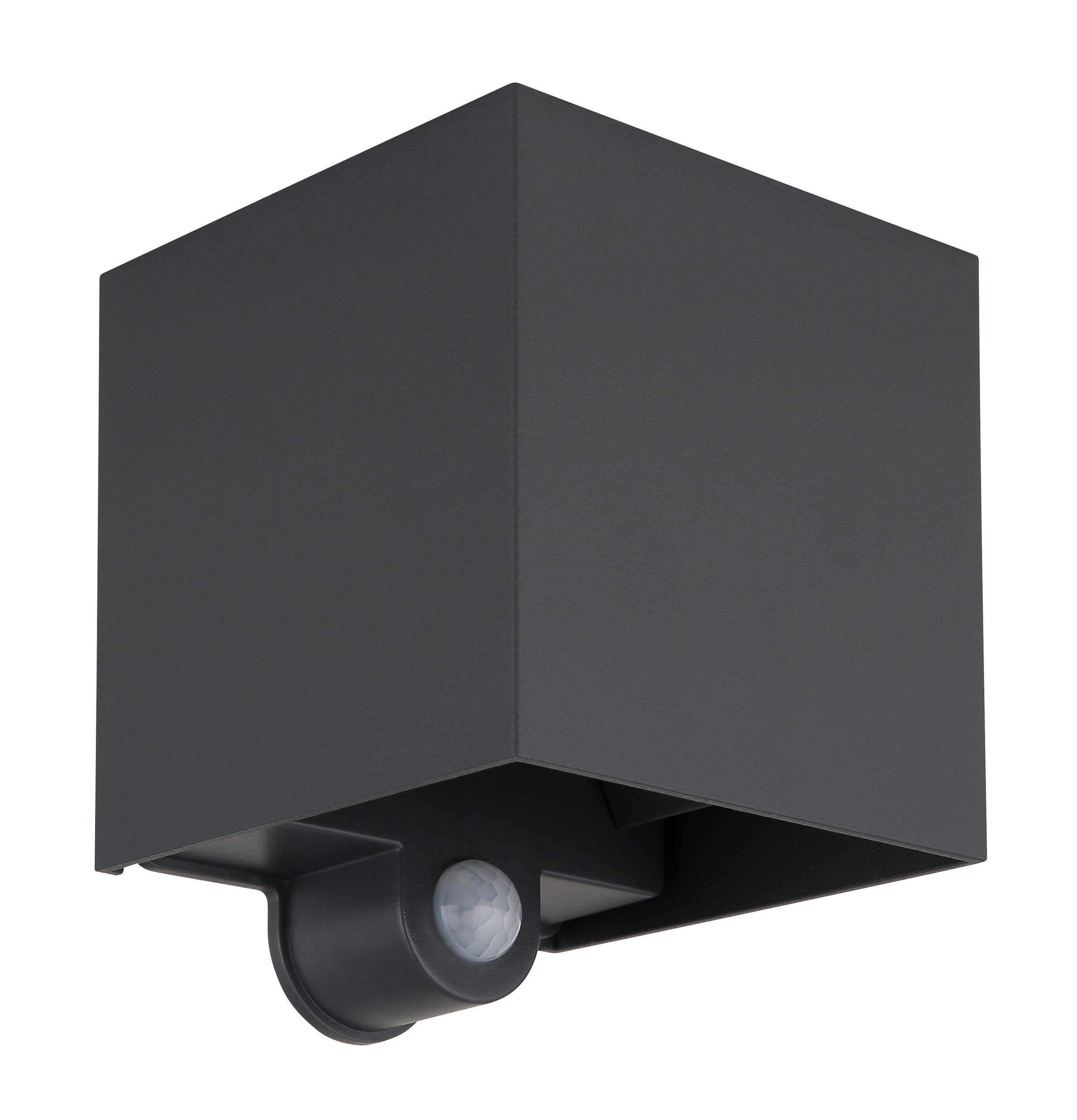 AUSSENWANDLEUCHTE - Anthrazit, Design, Kunststoff/Metall (10/10/12,5cm) - Globo