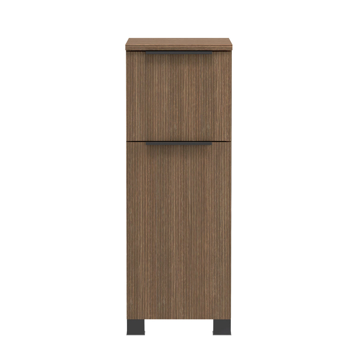 UNTERSCHRANK 30/79 /35 cm   - Dunkelbraun/Schwarz, Natur, Holzwerkstoff/Kunststoff (30/79 /35cm) - Held