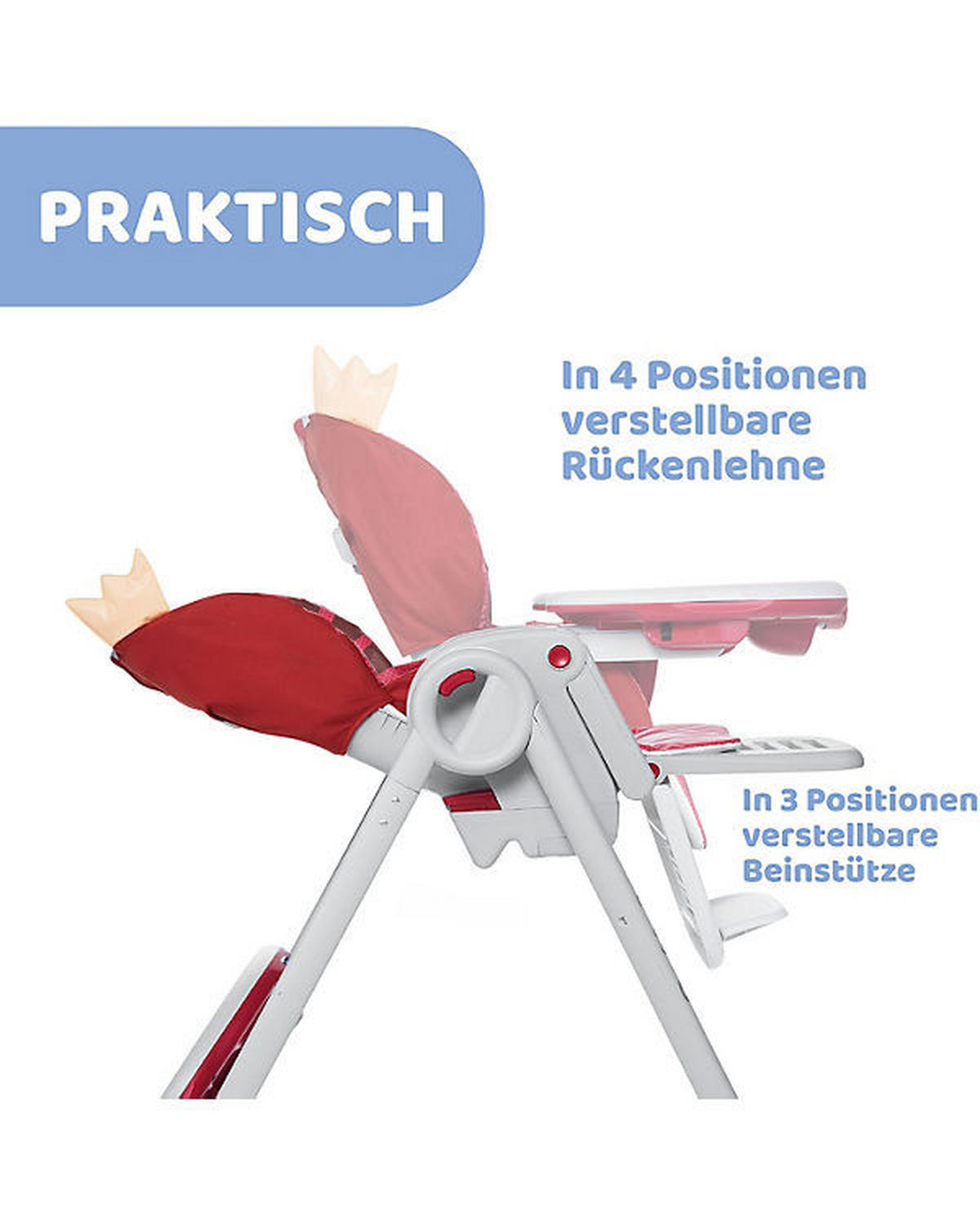 HOCHSTUHL POLLY 2 START Orange, Rot  - Rot/Orange, Basics, Kunststoff/Metall (54,8/110/83,5cm) - Chicco