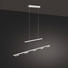LED-HÄNGELEUCHTE - Nickelfarben, Design, Kunststoff/Metall (100/8/119cm)