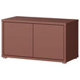 GARDEROBENBANK - Terracotta/Grau, MODERN, Kunststoff (74,5/41,5/34,9cm) - Carryhome