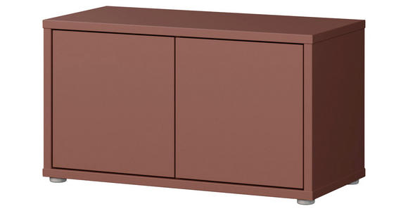 GARDEROBENBANK - Terracotta/Grau, MODERN, Kunststoff (74,5/41,5/34,9cm) - Carryhome