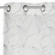ÖSENVORHANG transparent  - Weiß/Grau, Design, Textil (135/245cm) - Esposa