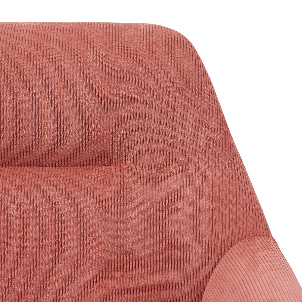 SESSEL in Cord Bronzefarben  - Schwarz/Bronzefarben, Modern, Textil/Metall (78/78/75cm) - MID.YOU