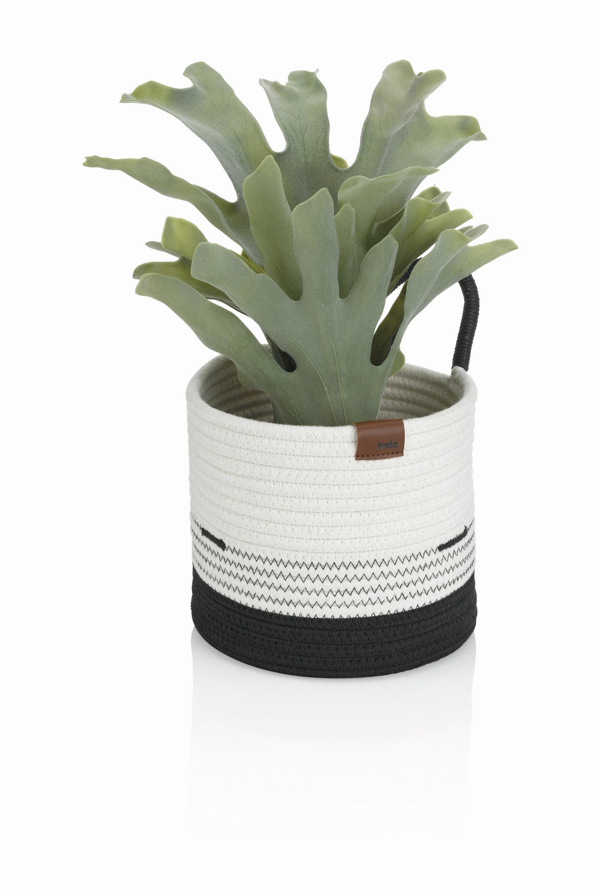 UNIVERSALKORB  18/17 cm - Schwarz/Weiß, Basics, Textil (18/17cm) - Kela