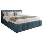 POLSTERBETT Lattenrost, Bettkasten Dunkelblau 180/200 cm  - Schwarz/Dunkelblau, KONVENTIONELL, Holz/Kunststoff (180/200cm) - Carryhome